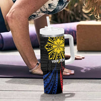 Personalized Philippines Independence Day Tumbler With Handle Filipino 126th Anniversary Sun Tattoo