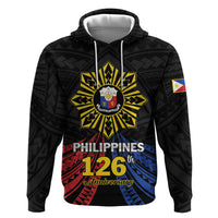 Personalized Philippines Independence Day Zip Hoodie Filipino 126th Anniversary Sun Tattoo