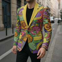 Hawaii Fruits Hippie Style Blazer Vibrant Colorful LT01 - Polynesian Pride