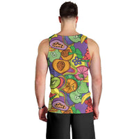 Hawaii Fruits Hippie Style Men Tank Top Vibrant Colorful LT01 - Polynesian Pride