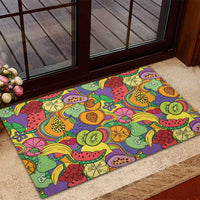 Hawaii Fruits Hippie Style Rubber Doormat Vibrant Colorful LT01 - Polynesian Pride
