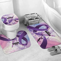 Polynesian Lupus Awareness Bathroom Set Butterfly Hologram Lupus Warrior LT01 Mat Set Only (3 pcs) One Size Purple - Polynesian Pride