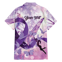 Personalized Polynesian Lupus Awareness Hawaiian Shirt Butterfly Hologram Lupus Warrior LT01 - Polynesian Pride