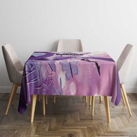 Polynesian Lupus Awareness Tablecloth Butterfly Hologram Lupus Warrior LT01 - Polynesian Pride