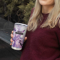 Personalized Polynesian Lupus Awareness Tumbler Cup Butterfly Hologram Lupus Warrior LT01 - Polynesian Pride