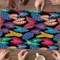 Hawaii Colorful Tropical Leaves Puzzle