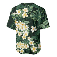 Hawaii Plumeria Tropical Leaves Baseball Jersey Monstera Calathea Palm Fronds