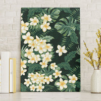 Hawaii Plumeria Tropical Leaves Canvas Wall Art Monstera Calathea Palm Fronds