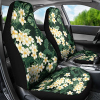 Hawaii Plumeria Tropical Leaves Car Seat Cover Monstera Calathea Palm Fronds