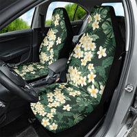 Hawaii Plumeria Tropical Leaves Car Seat Cover Monstera Calathea Palm Fronds