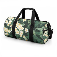 Hawaii Plumeria Tropical Leaves Duffle Bag Monstera Calathea Palm Fronds