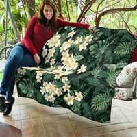 Hawaii Plumeria Tropical Leaves Quilt Monstera Calathea Palm Fronds