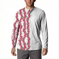 Hawaii Aalii Lei Button Sweatshirt Aalii Ku Makani