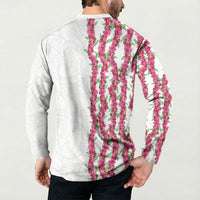 Hawaii Aalii Lei Button Sweatshirt Aalii Ku Makani