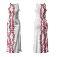 Hawaii Aalii Lei Couples Matching Tank Maxi Dress and Hawaiian Shirt Aalii Ku Makani