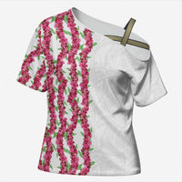 Hawaii Aalii Lei Cross Shoulder Shirt Aalii Ku Makani