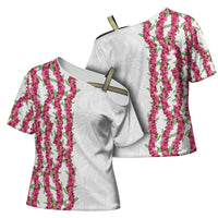 Hawaii Aalii Lei Cross Shoulder Shirt Aalii Ku Makani
