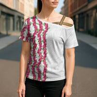 Hawaii Aalii Lei Cross Shoulder Shirt Aalii Ku Makani