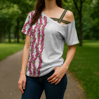 Hawaii Aalii Lei Cross Shoulder Shirt Aalii Ku Makani