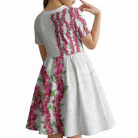 Hawaii Aalii Lei Kid Short Sleeve Dress Aalii Ku Makani