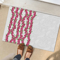 Hawaii Aalii Lei Rubber Doormat Aalii Ku Makani