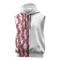 Hawaii Aalii Lei Sleeveless Zip Hoodie Aalii Ku Makani