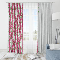 Hawaii Aalii Lei Window Curtain Aalii Ku Makani