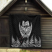 New Zealand Rugby Quilt NZ Opango Forever Silver Fern Heart LT01 - Polynesian Pride