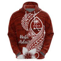 Hafa Adai Guam Hoodie Polynesian Floral Red Pattern LT01 - Polynesian Pride