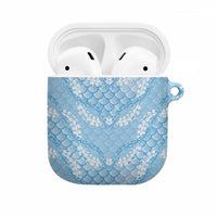 Baby Blue Mermaid Puakenikeni Maile Lei AirPods Case