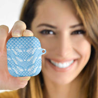 Baby Blue Mermaid Puakenikeni Maile Lei AirPods Case