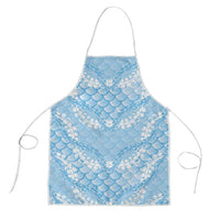 Baby Blue Mermaid Puakenikeni Maile Lei Apron