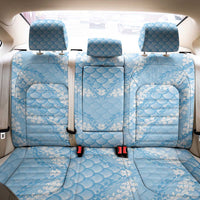 Baby Blue Mermaid Puakenikeni Maile Lei Back Car Seat Cover