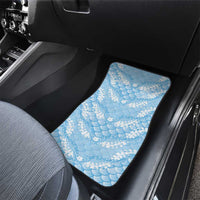 Baby Blue Mermaid Puakenikeni Maile Lei Car Mats