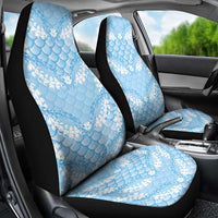 Baby Blue Mermaid Puakenikeni Maile Lei Car Seat Cover