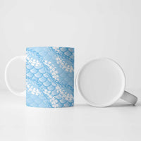 Baby Blue Mermaid Puakenikeni Maile Lei Ceramic Mug LT01 - Polynesian Pride