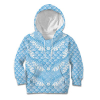 Baby Blue Mermaid Puakenikeni Maile Lei Kid Hoodie