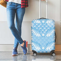 Baby Blue Mermaid Puakenikeni Maile Lei Luggage Cover