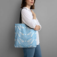 Baby Blue Mermaid Puakenikeni Maile Lei Tote Bag LT01 - Polynesian Pride