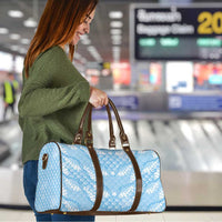 Baby Blue Mermaid Puakenikeni Maile Lei Travel Bag