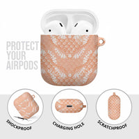 Apricot Mermaid Puakenikeni Maile Lei AirPods Case