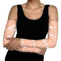 Apricot Mermaid Puakenikeni Maile Lei Arm Sleeves