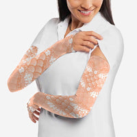 Apricot Mermaid Puakenikeni Maile Lei Arm Sleeves