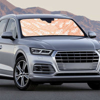 Apricot Mermaid Puakenikeni Maile Lei Auto Sun Shade