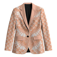 Apricot Mermaid Puakenikeni Maile Lei Blazer