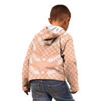 Apricot Mermaid Puakenikeni Maile Lei Kid Hoodie