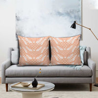 Apricot Mermaid Puakenikeni Maile Lei Pillow Cover