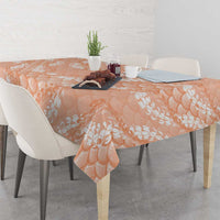 Apricot Mermaid Puakenikeni Maile Lei Tablecloth