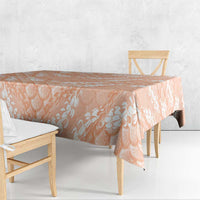 Apricot Mermaid Puakenikeni Maile Lei Tablecloth