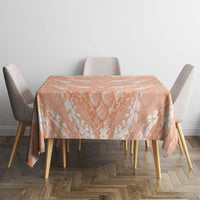 Apricot Mermaid Puakenikeni Maile Lei Tablecloth